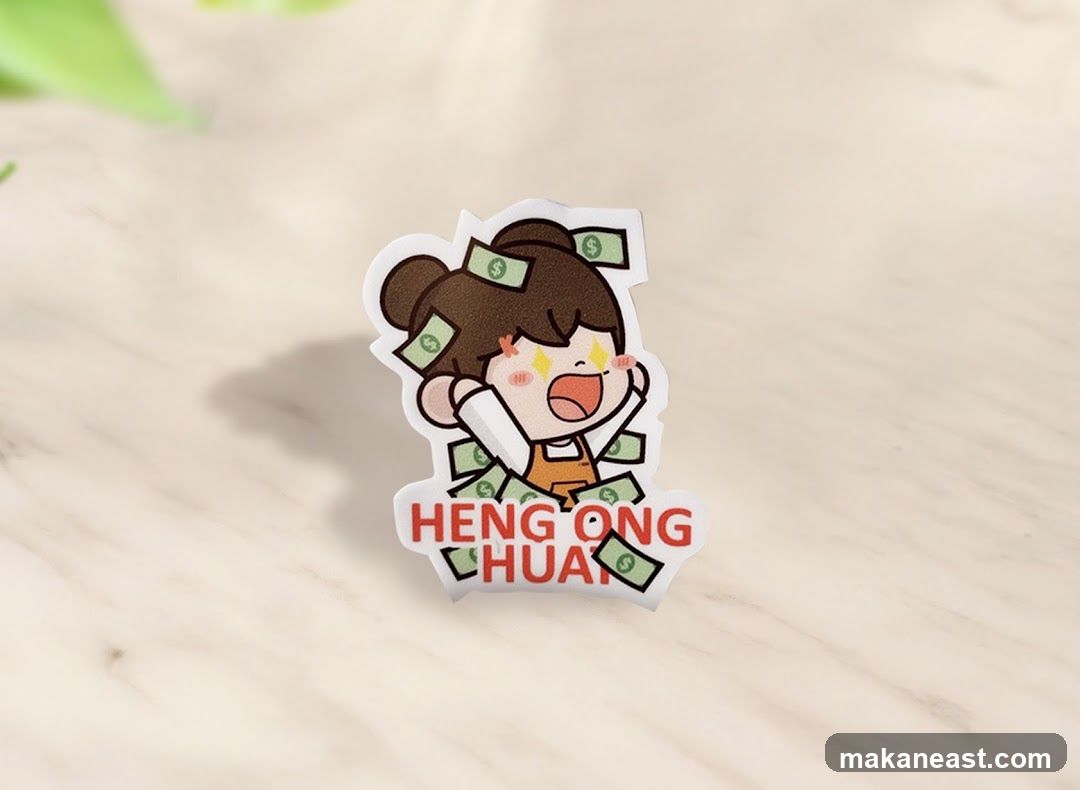 Cartoon girl with money