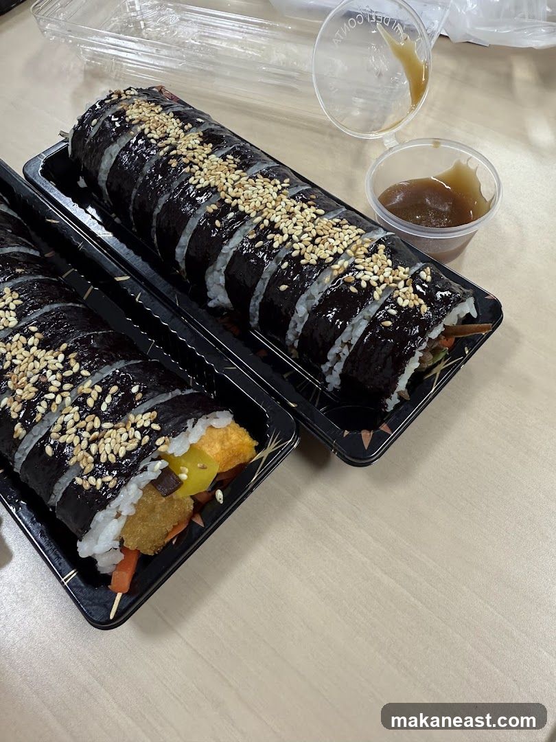 Gimbap Rolls with Dipping Sauce