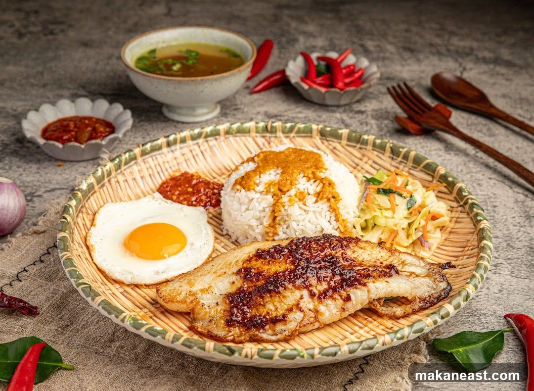 Fish and Rice Platter