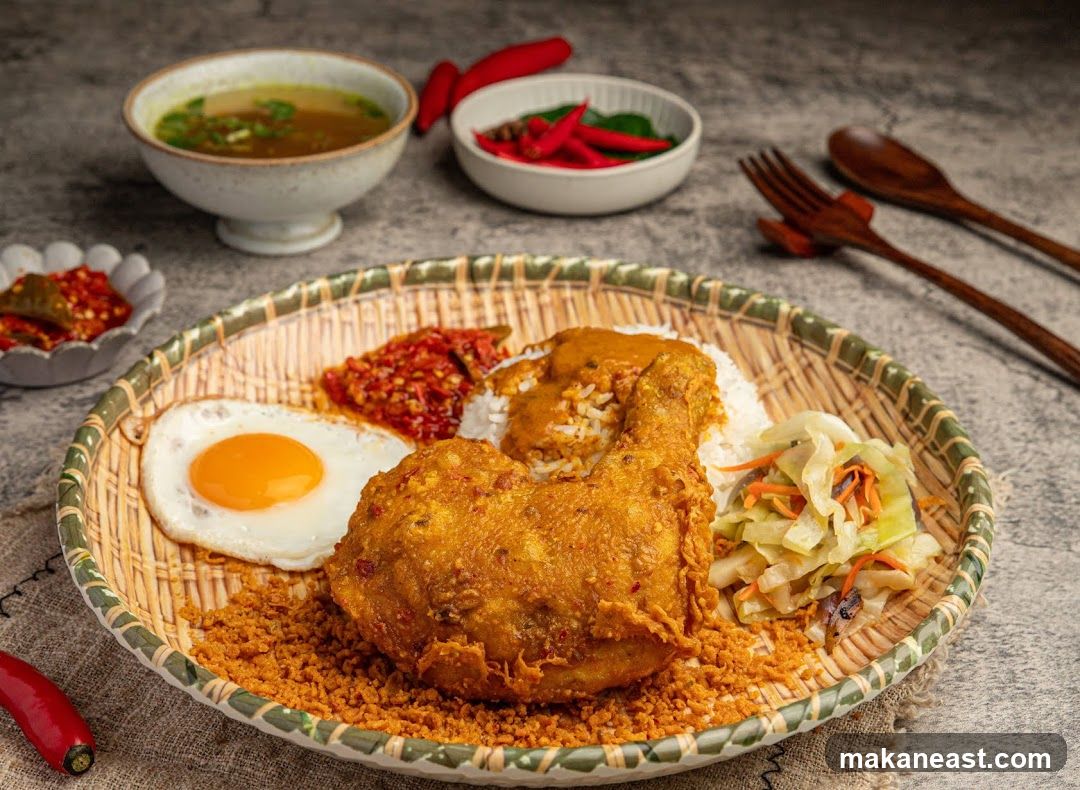 Fried Chicken Rice Platter