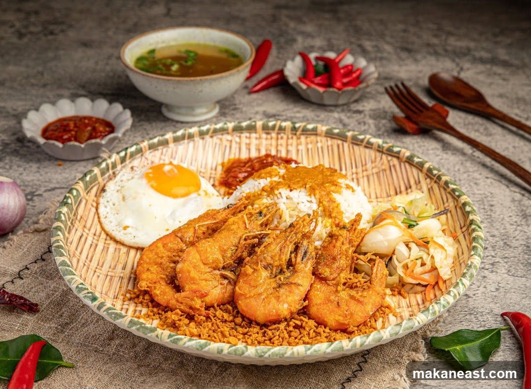 Fried Prawns with Rice