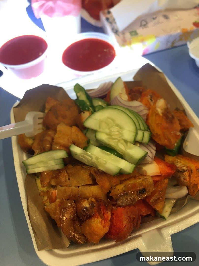 Fried Food with Dipping Sauce