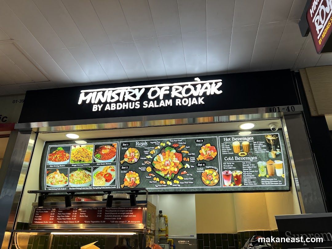 Ministry of Rojak Menu