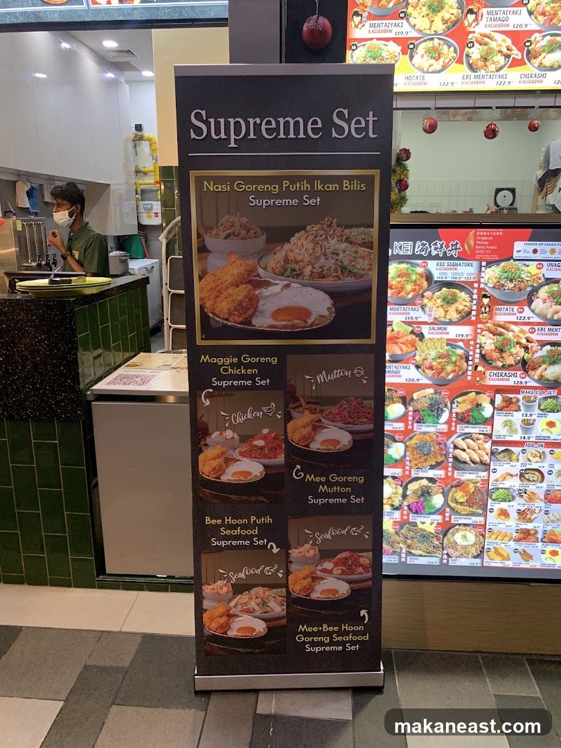 Supreme Set Menu
