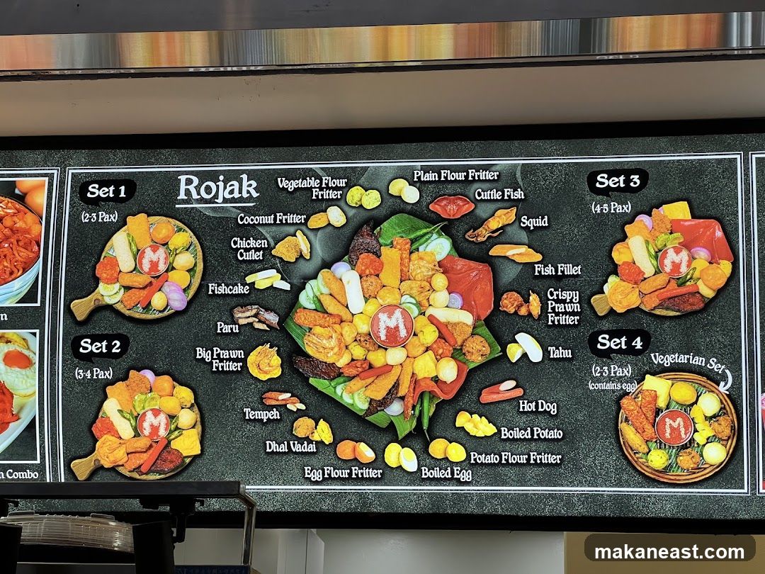 Rojak Menu