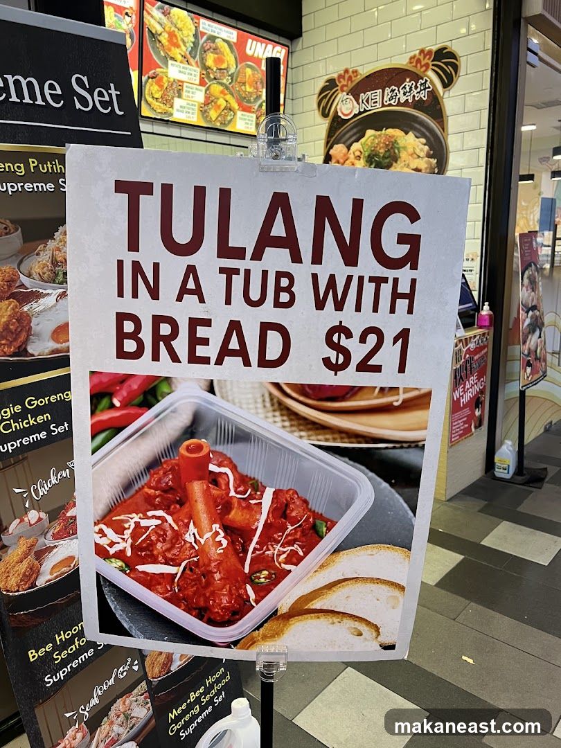 Food promotion sign