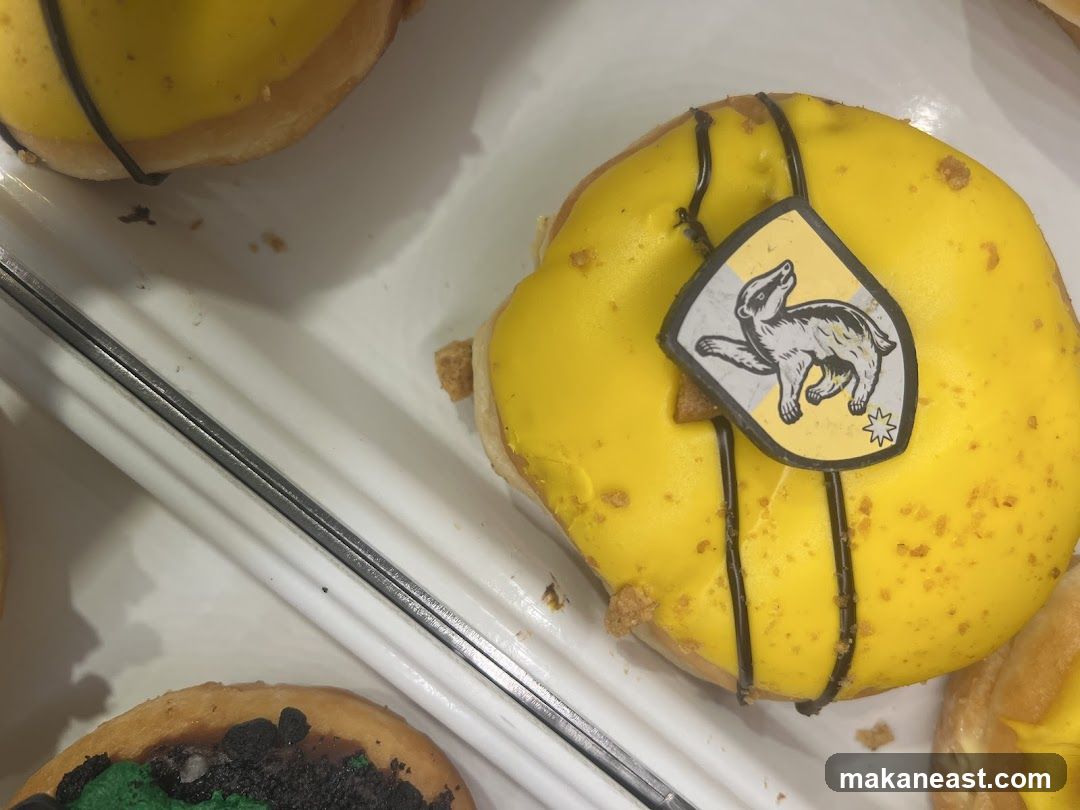 Yellow Donut with Badger Emblem