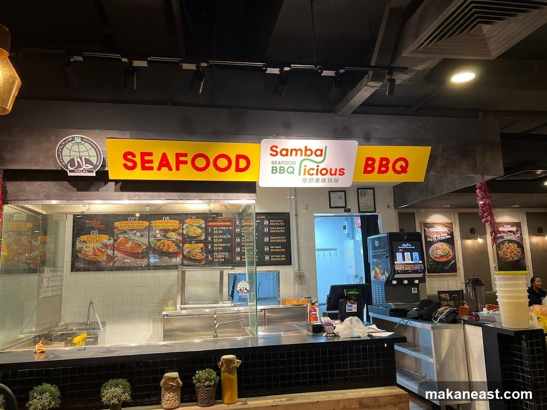 Seafood BBQ Restaurant Counter