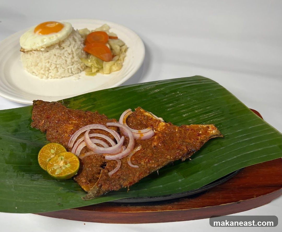 Spicy Fish with Rice and Vegetables