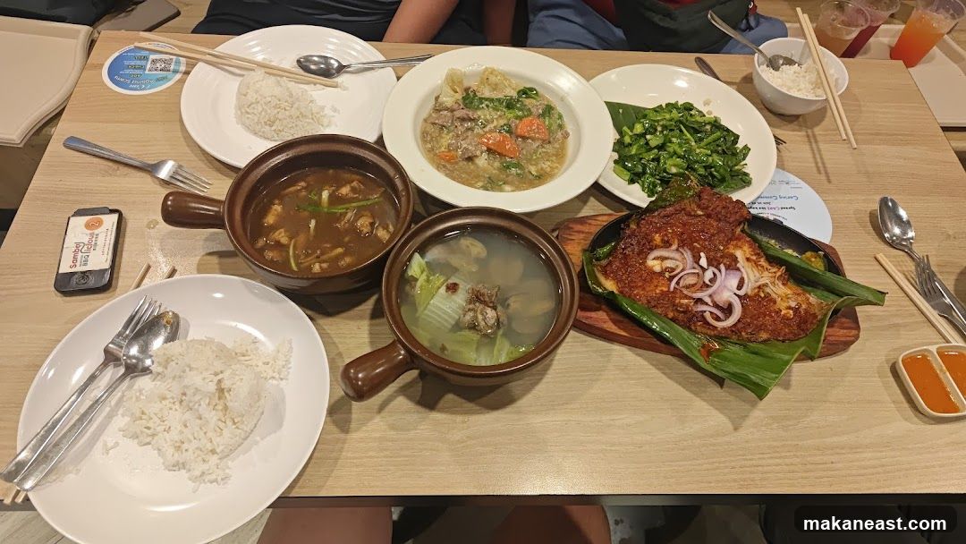 Table with various dishes