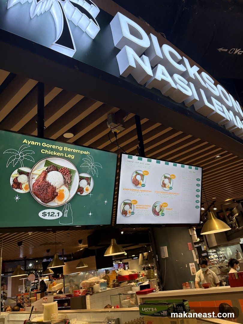 Dickson Nasi Lemak Menu