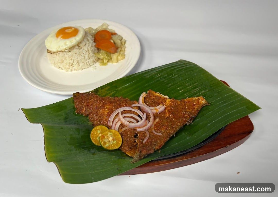Spicy Fish with Rice and Vegetables