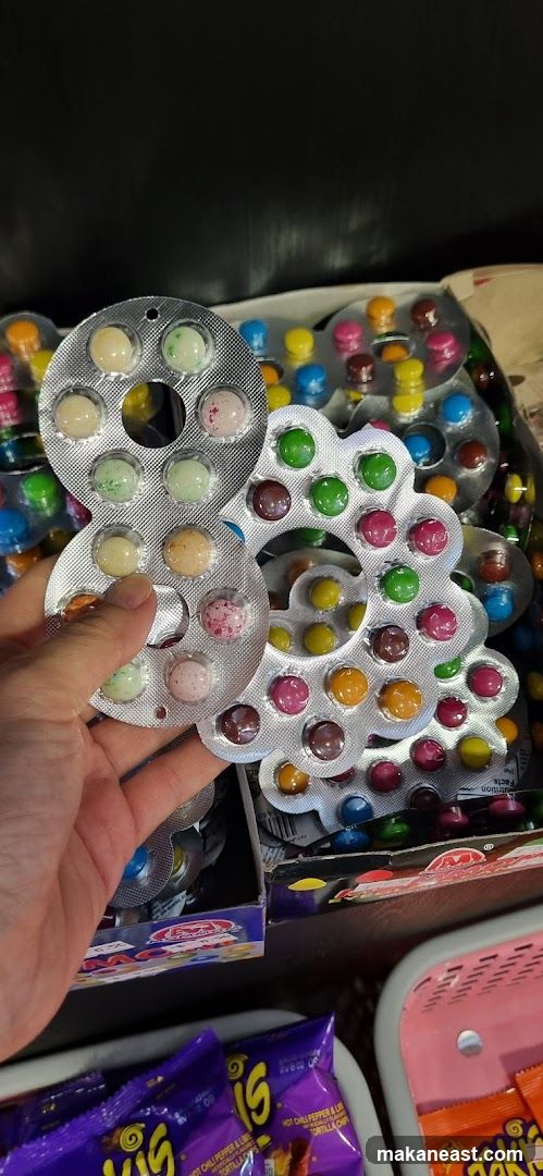 Candy in blister packs