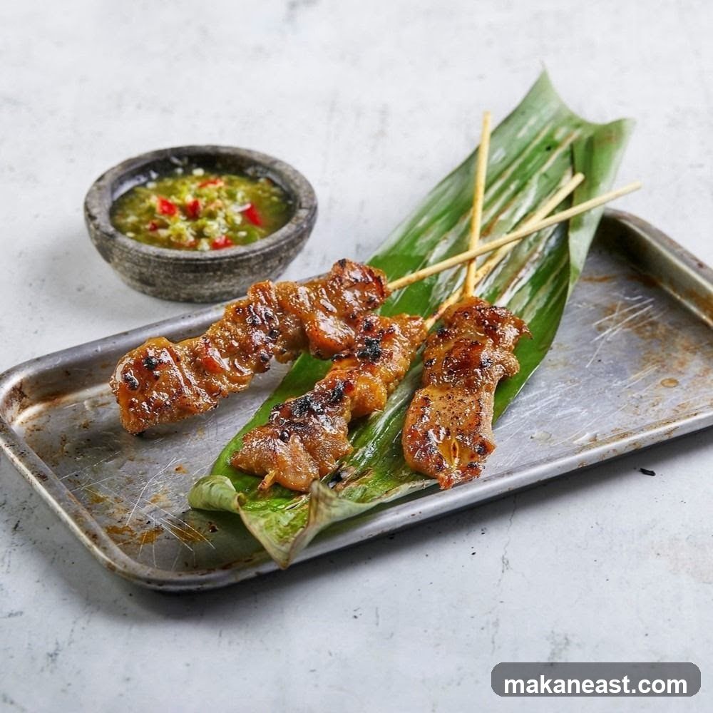 Grilled Meat Skewers with Dipping Sauce