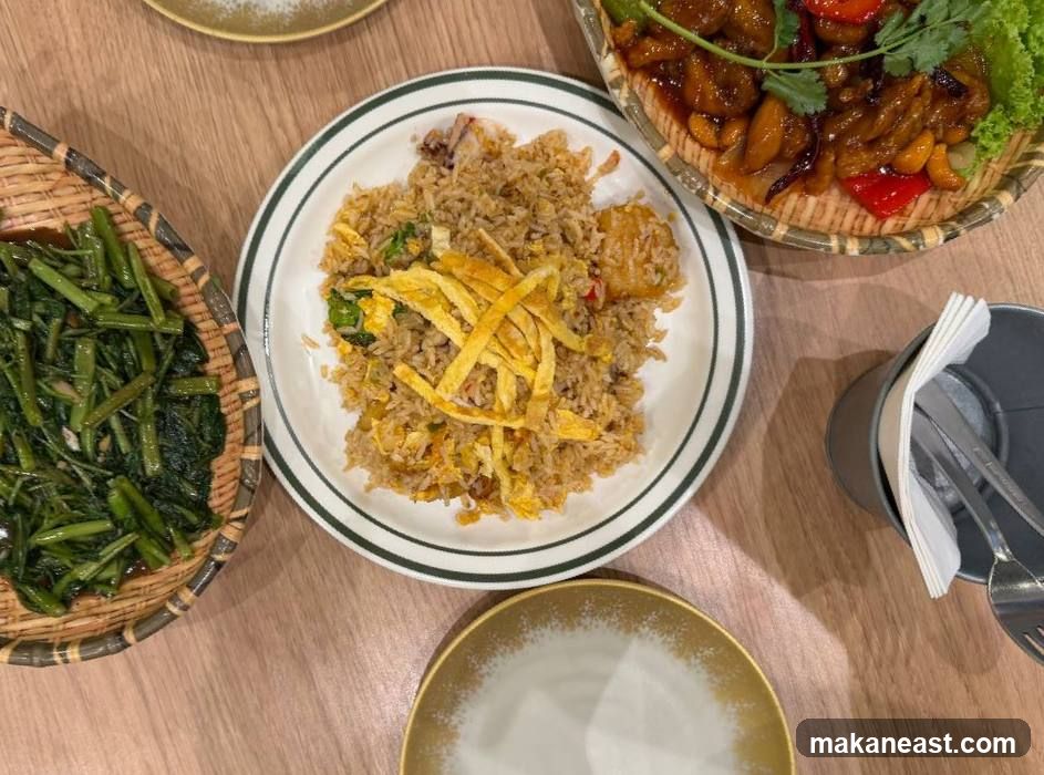 Fried Rice and Stir-Fried Greens