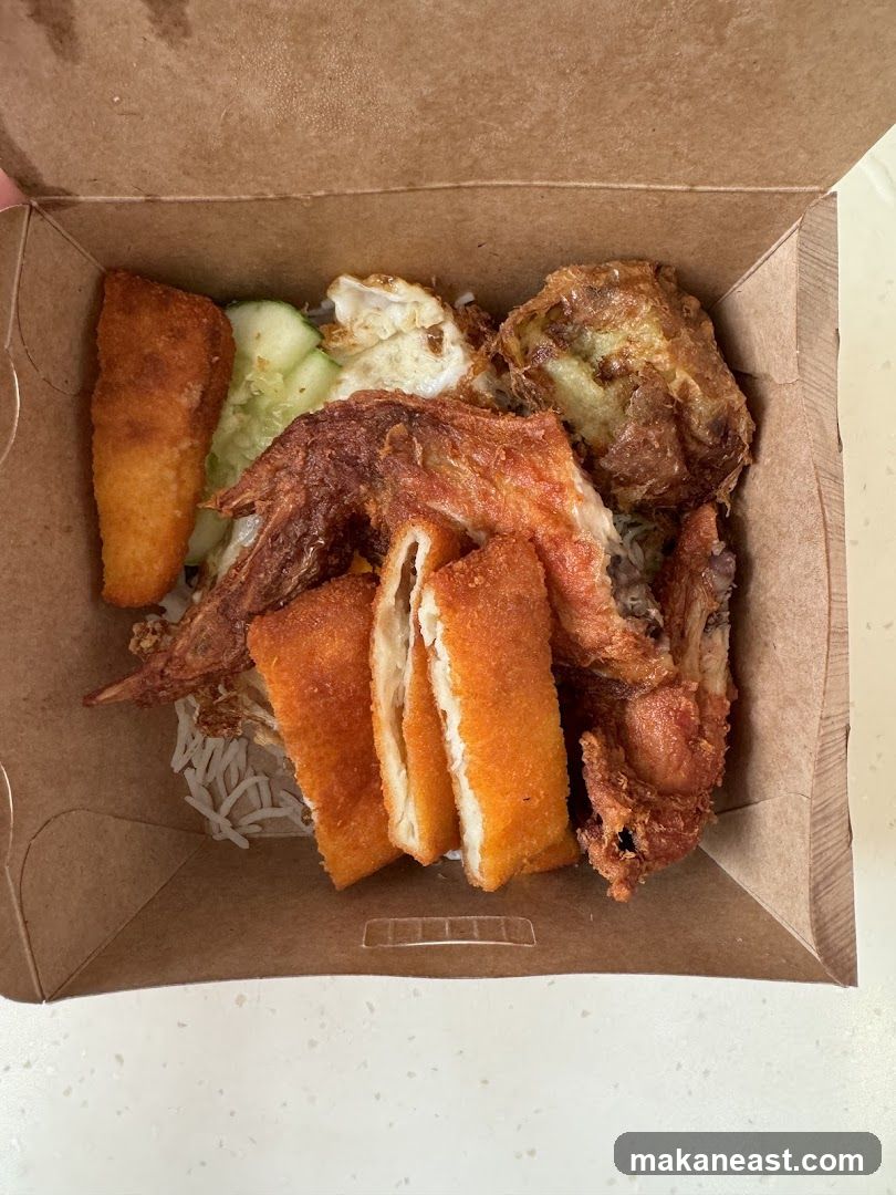 Fried Chicken and Rice Meal