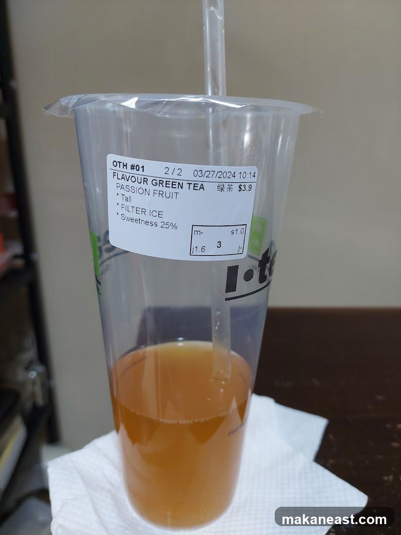 Flavour Green Tea with Passion Fruit