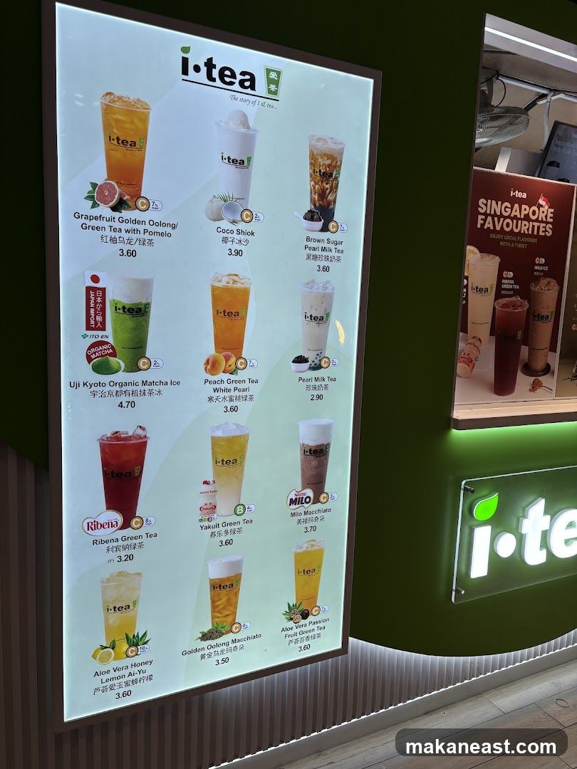 i-tea Menu