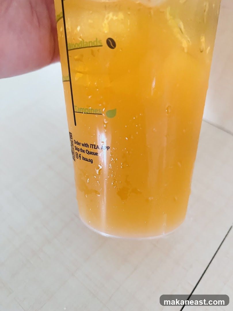 Orange Drink in a Cup