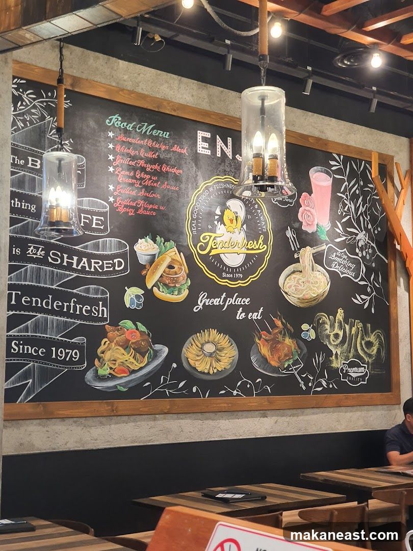 Tenderfresh Menu Board