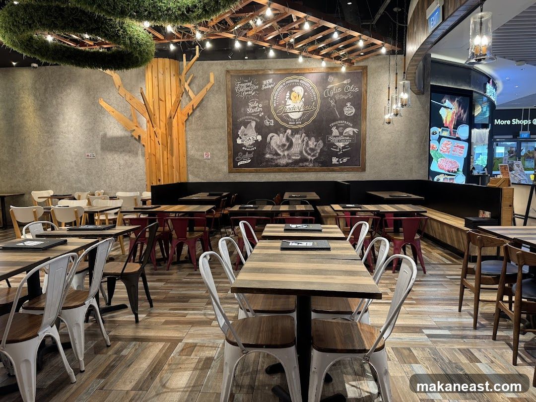 Restaurant Interior with Rustic Decor