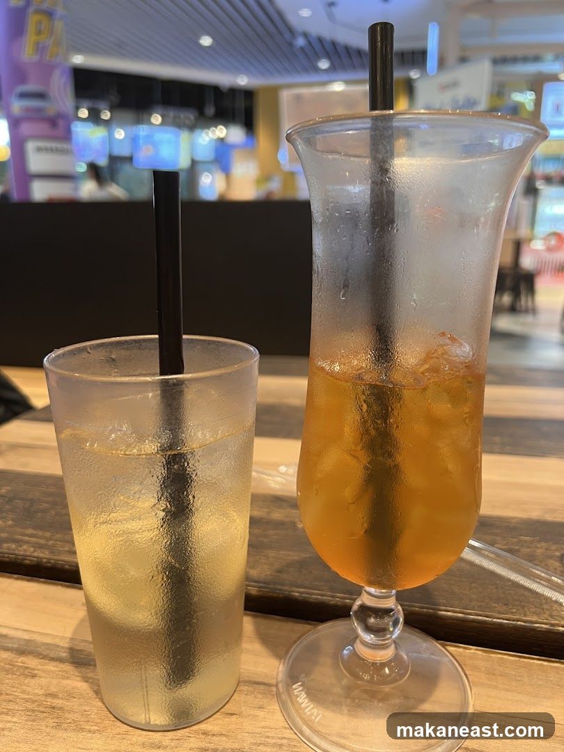 Two Iced Drinks