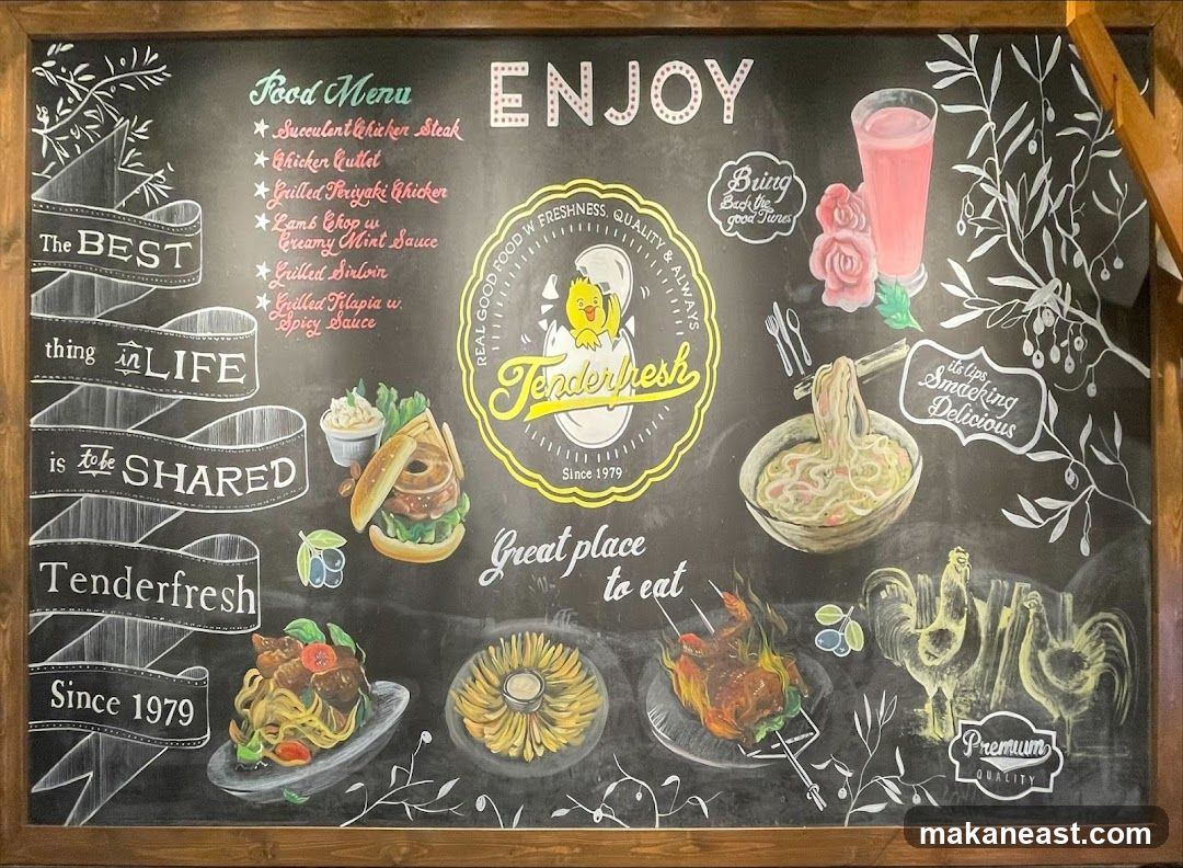 Tenderfresh Menu Board
