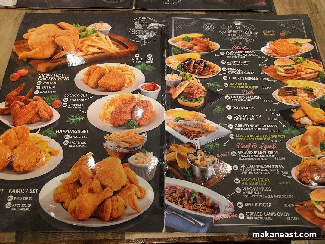 Tenderfresh Signature Fried Chicken Menu