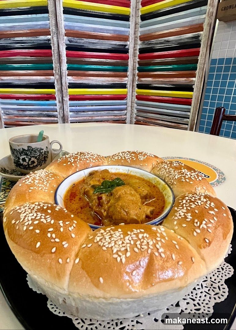 Curry with Bread and Coffee
