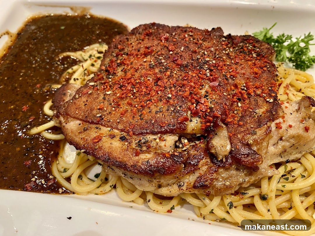 Pork Chop with Spaghetti