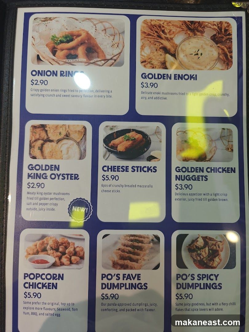 Appetizers Menu