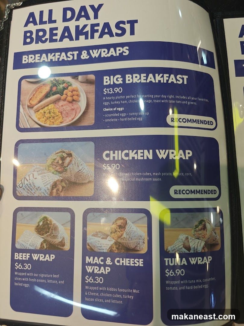 ALL DAY BREAKFAST & WRAPS
