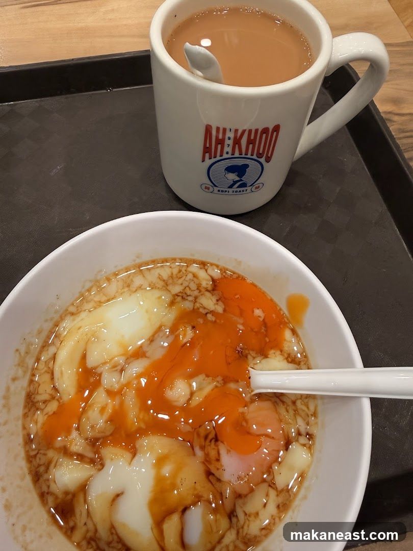 Soft-boiled eggs and coffee
