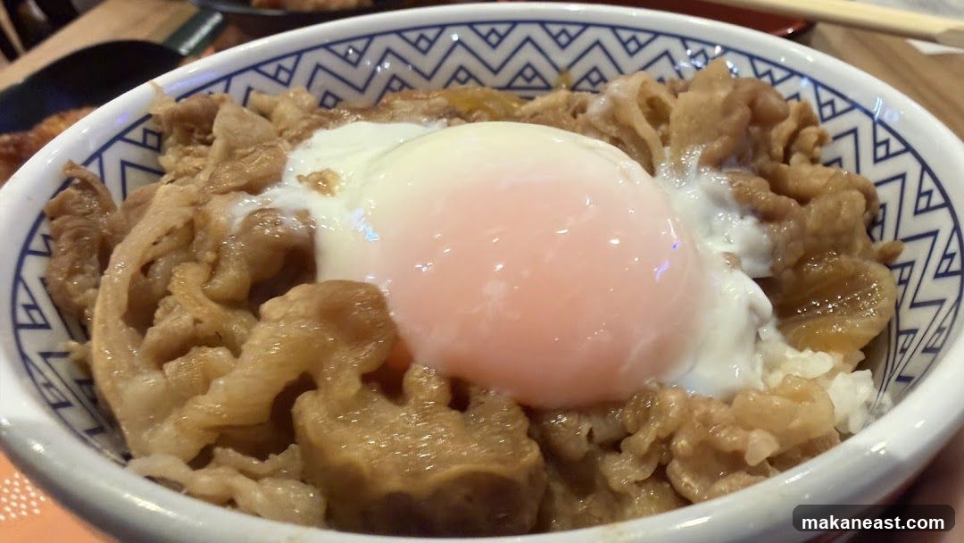 Beef bowl with egg