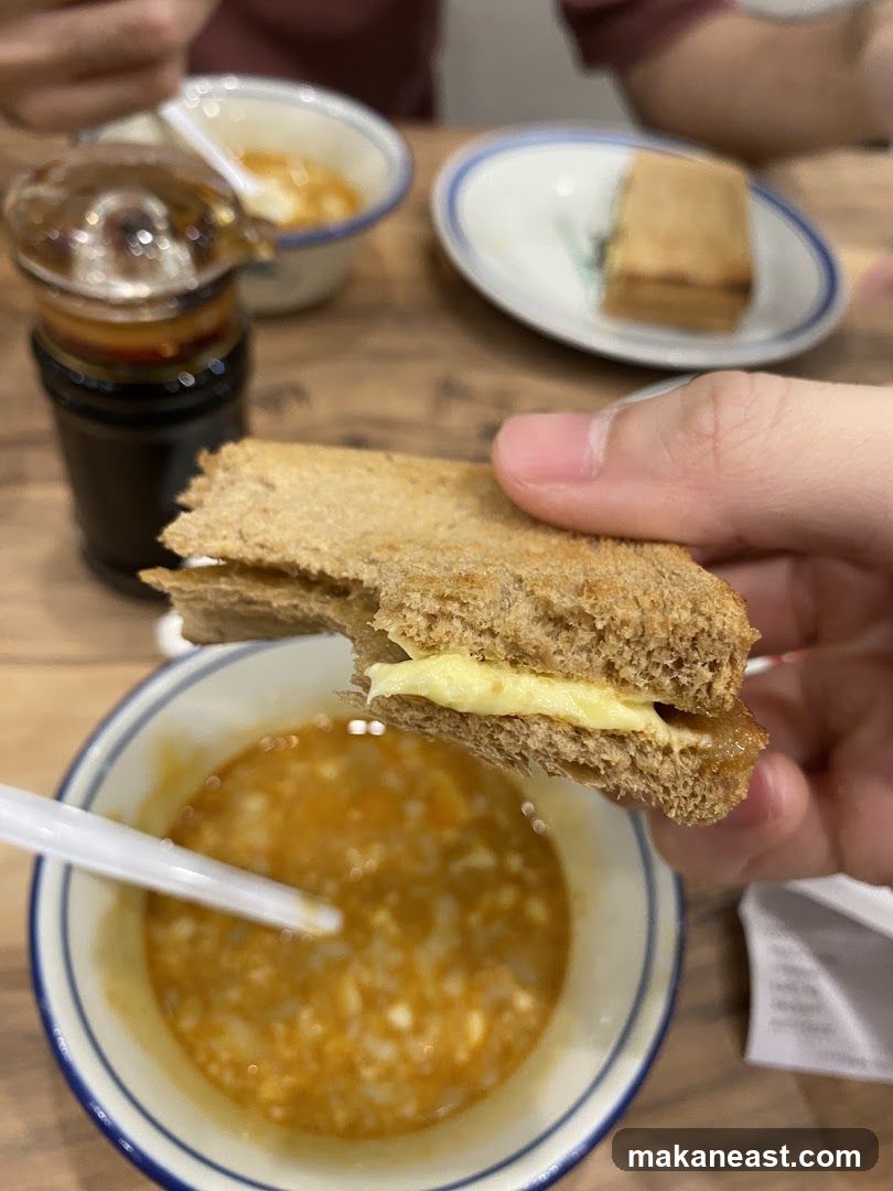 Toast with Butter and Kaya Dip