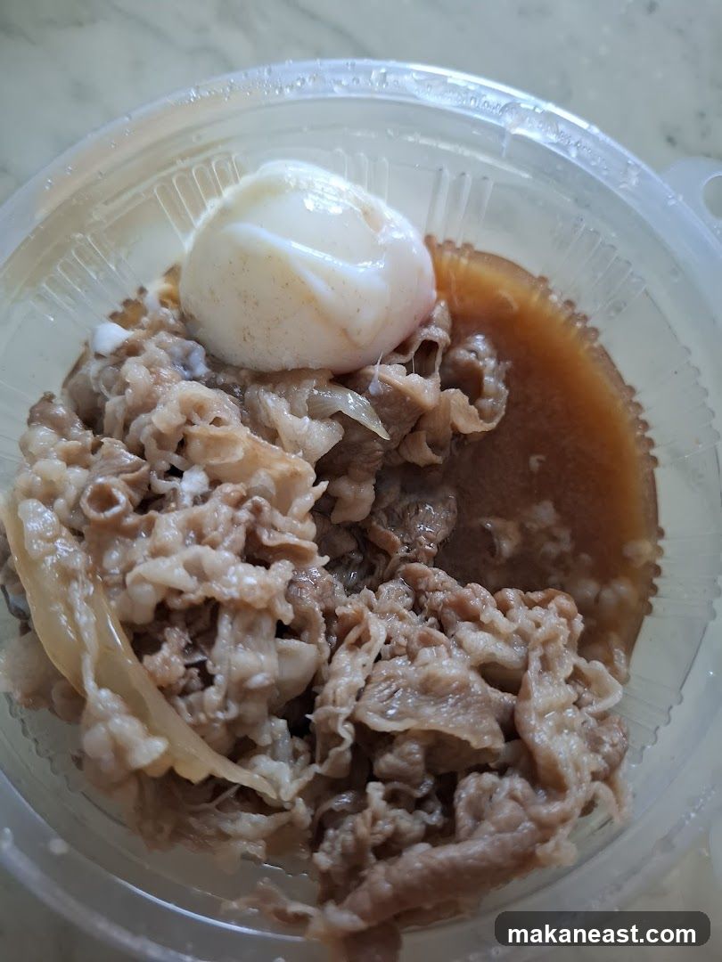 Beef bowl with egg