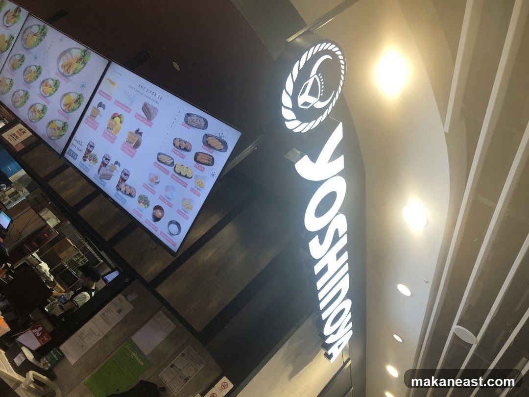 Yoshinoya Menu and Signage