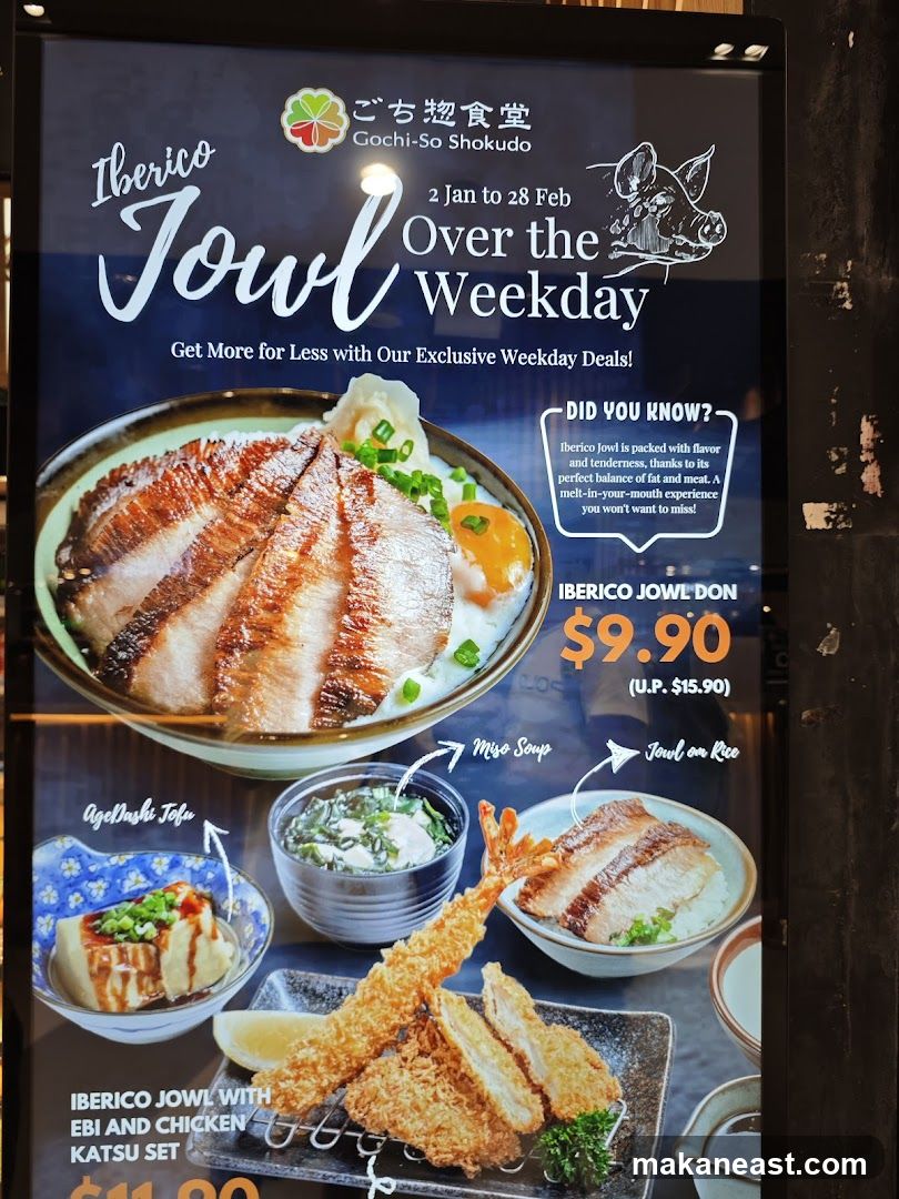 Iberico Jowl Weekday Deals