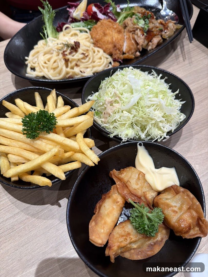 Assortment of Japanese-inspired dishes