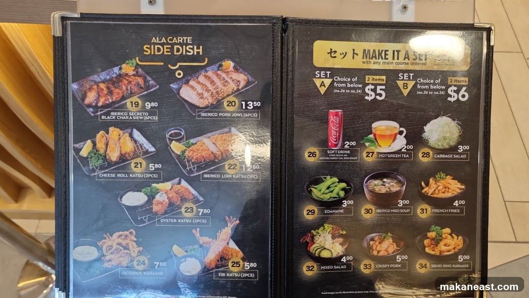 Ala Carte Side Dish & Make It A Set Menu
