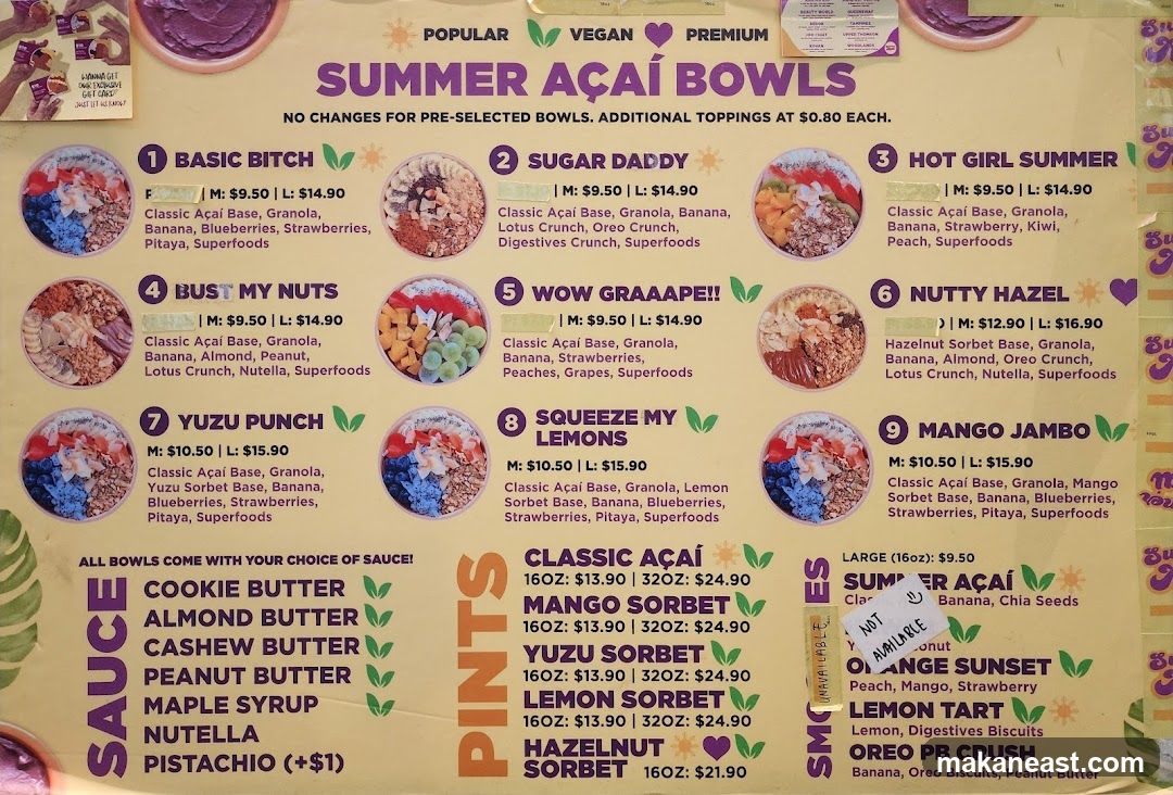 SUMMER AÇAÍ BOWLS