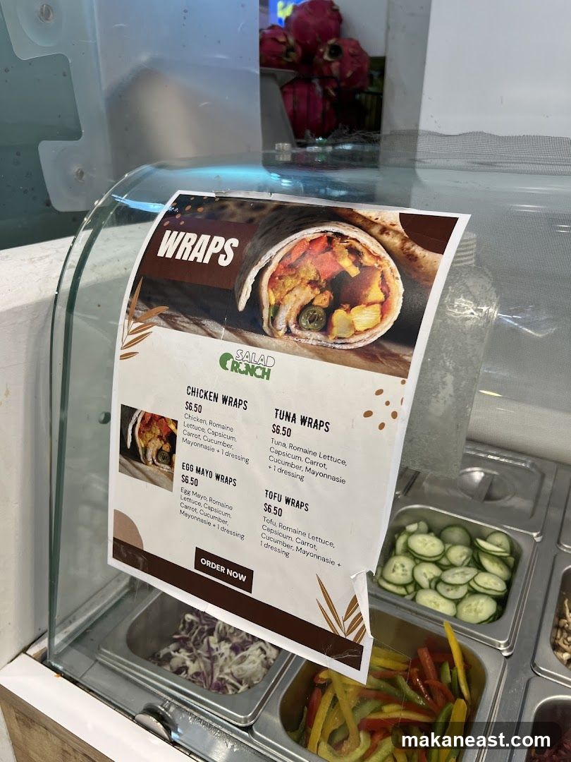 Salad Crunch Wraps Menu