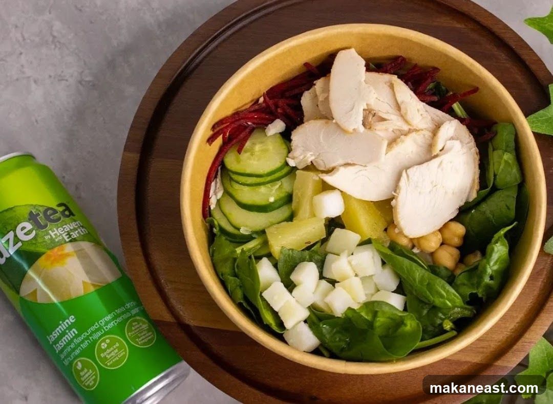 Chicken Salad with Jasmine Tea