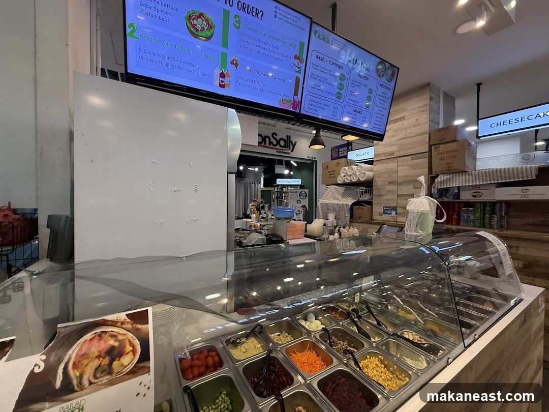 Salad Bar and Menu Display