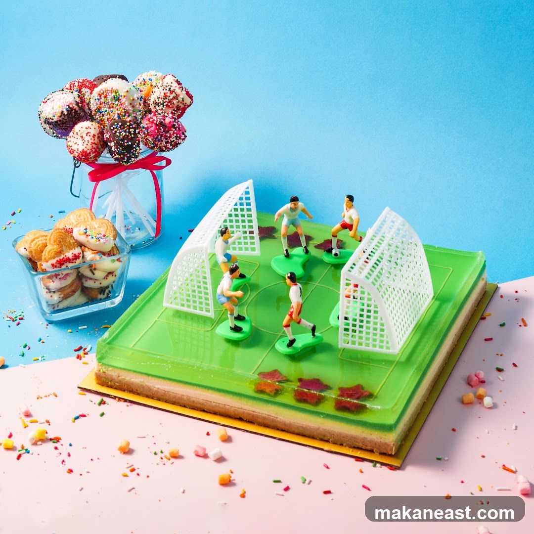 Soccer-themed dessert