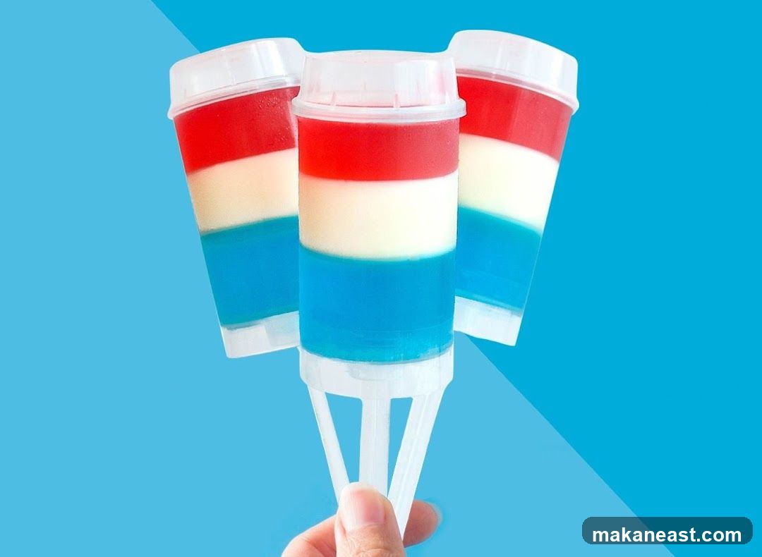 Red, White, and Blue Push-Pop Desserts
