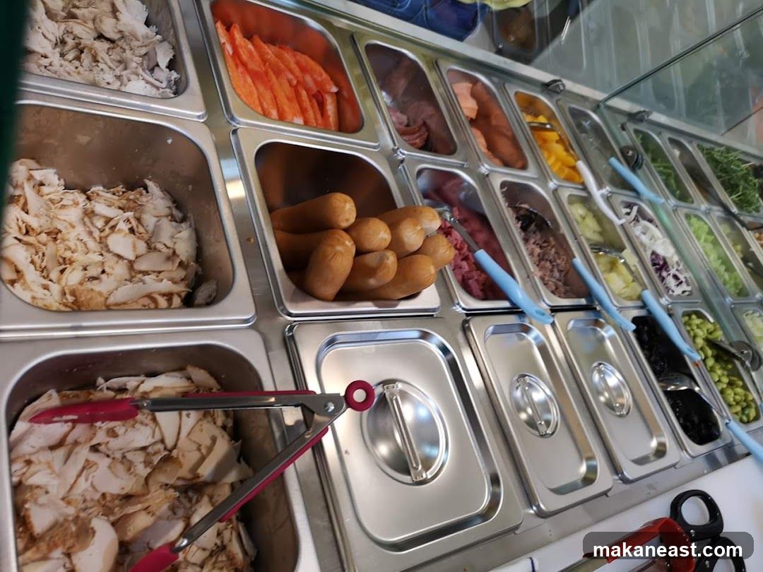 Food Toppings Display