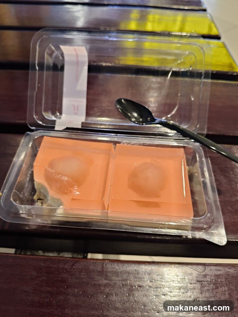 Dessert in a plastic container