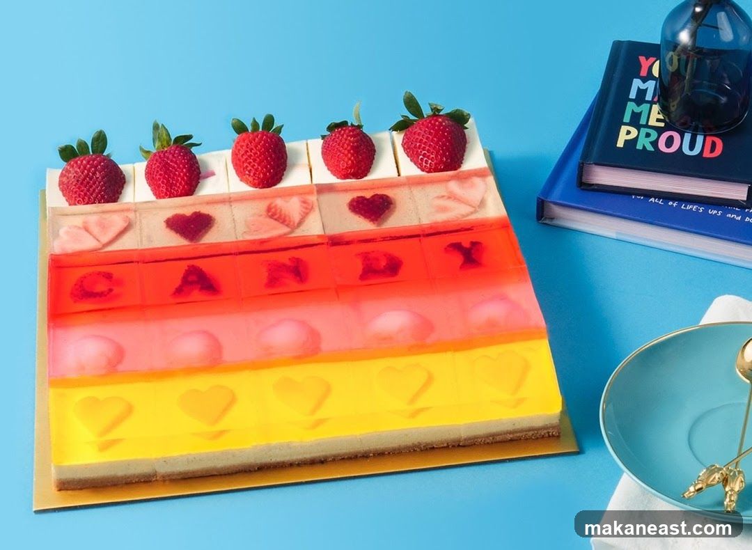 Dessert with Strawberries and Jelly
