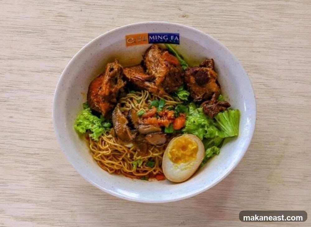 Bowl of Noodles with Chicken and Egg
